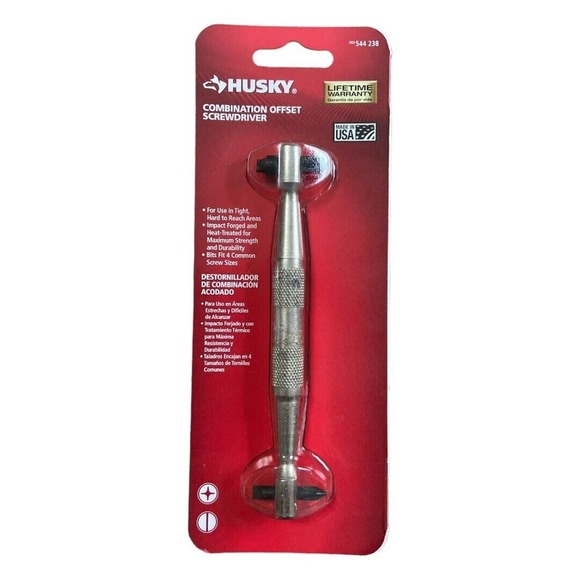 Husky PRO 4 In 1 USA Made Combination Offset Screwdriver NEW In Package - Picture 13 of 16